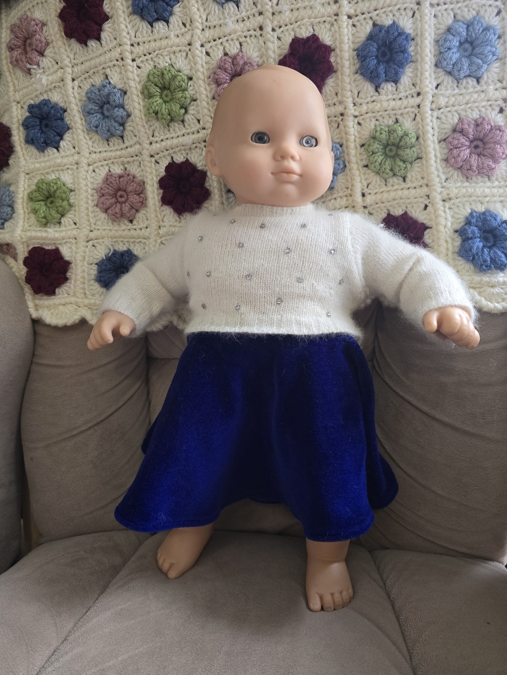 Vintage Pleasant Company Bitty Baby In 1996 Hanukkah Winter Festival Outfit